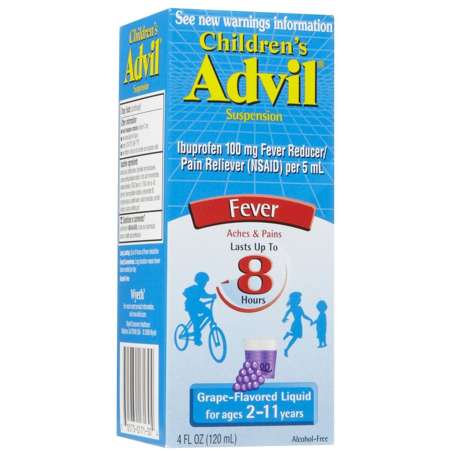 Advil Children's Pain Reliever & Fever Reducer Liquid - Grape 4 Oz