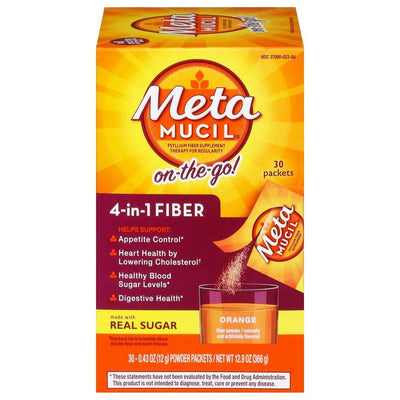 Poches de Poudre de Fibres Quotidiennes Metamucil - Saveur Orange Douce