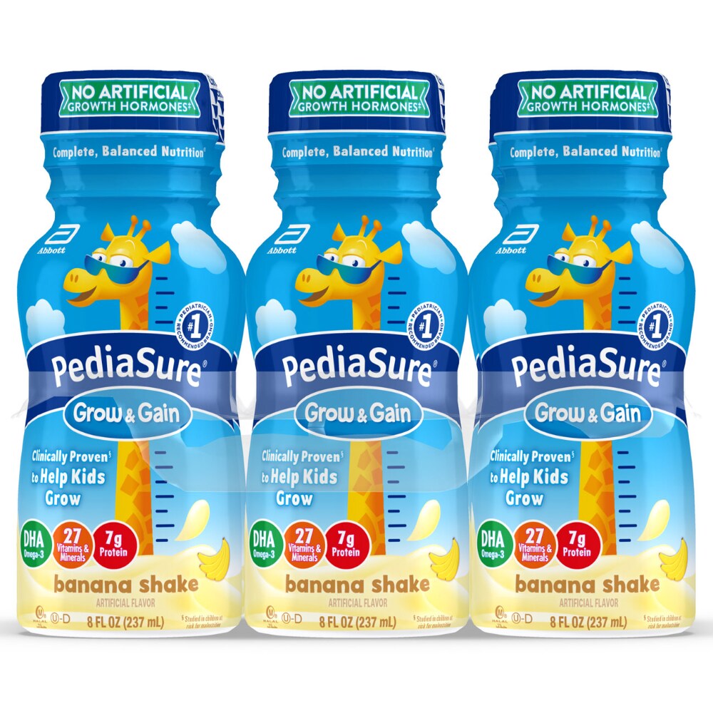 PediaSure Grow & Gain Kids’ Nutritional Shake - Banana 8 Fl Oz