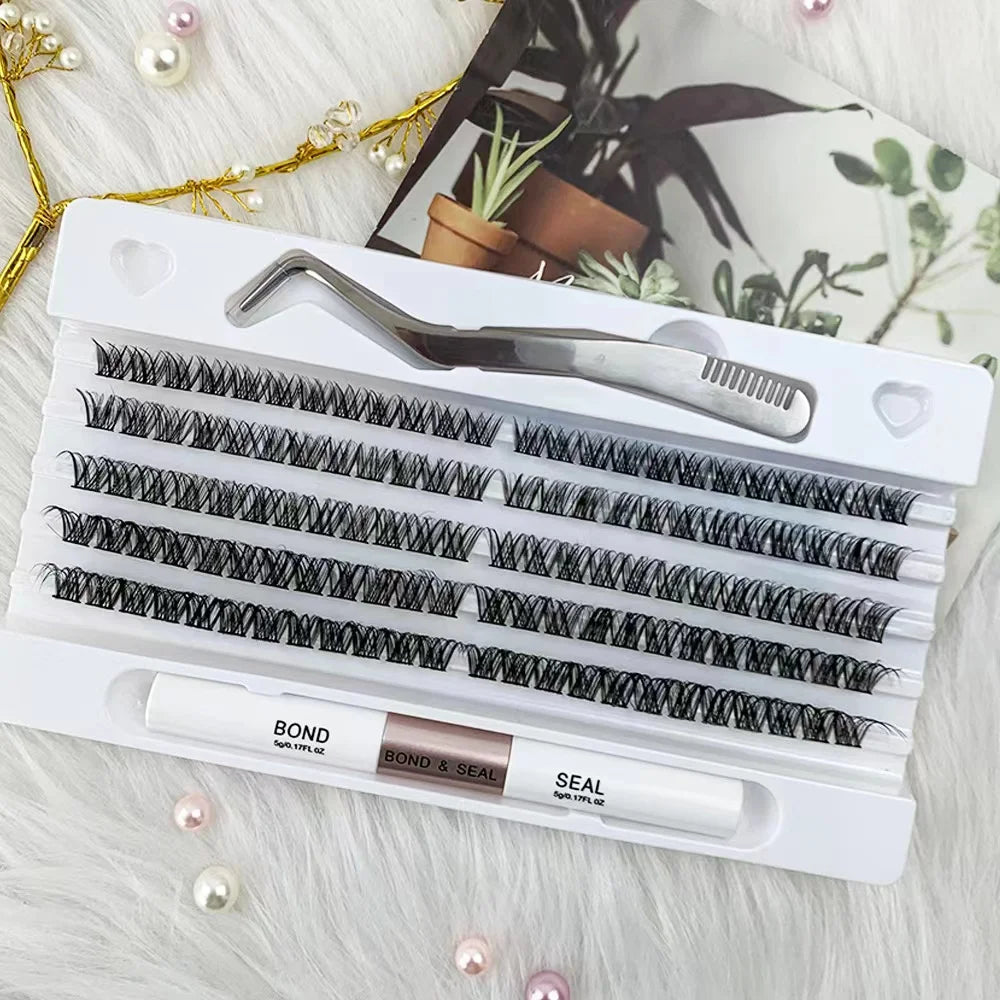 Kit de faux cils DIY Natural Look 120 Clusters