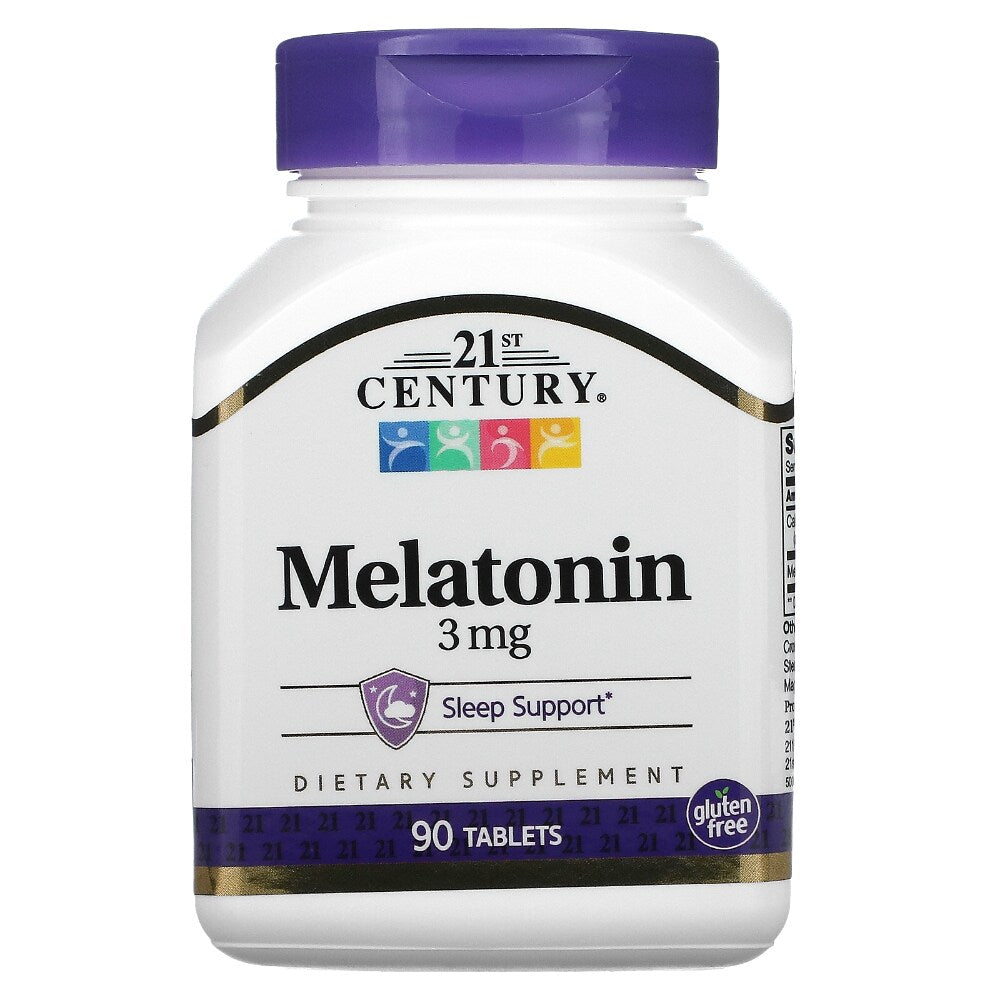 Tabletas de Melatonina 3 Mg del Siglo XXI - 60 Contenido
