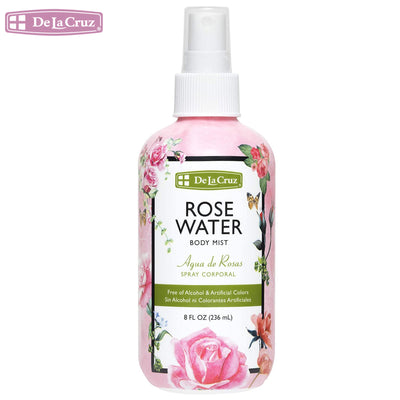 Vaporisateur d'eau de rose De La Cruz pour la peau, les cheveux et le corps