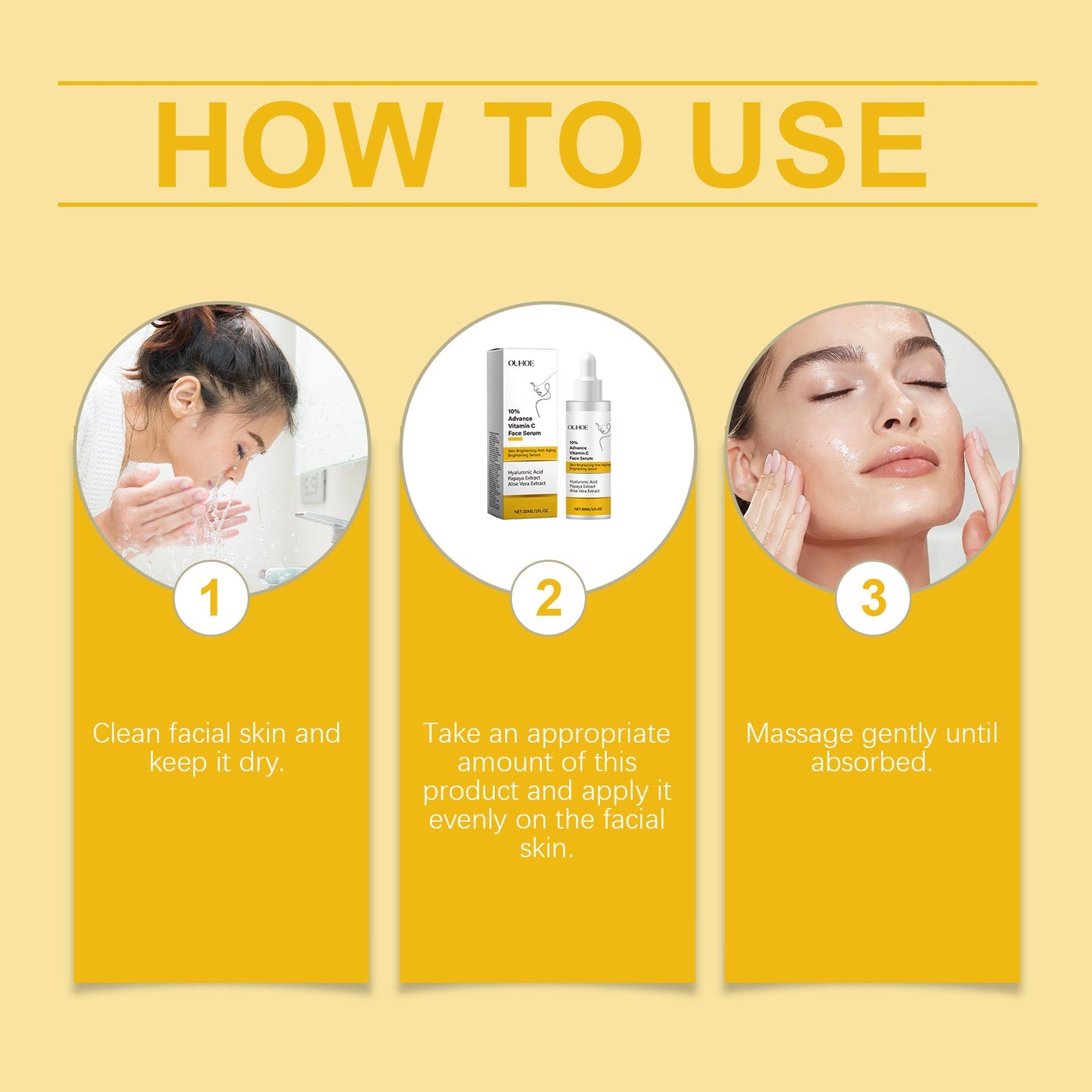 Vitamin C Facial Essence, Hydrating And Moisturizing Facial Care, Soft And Smooth Improve Skin Moisturizing Essence - Korvel