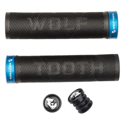 Wolf Tooth Echo Lock-On Grip Set - Black/Blue