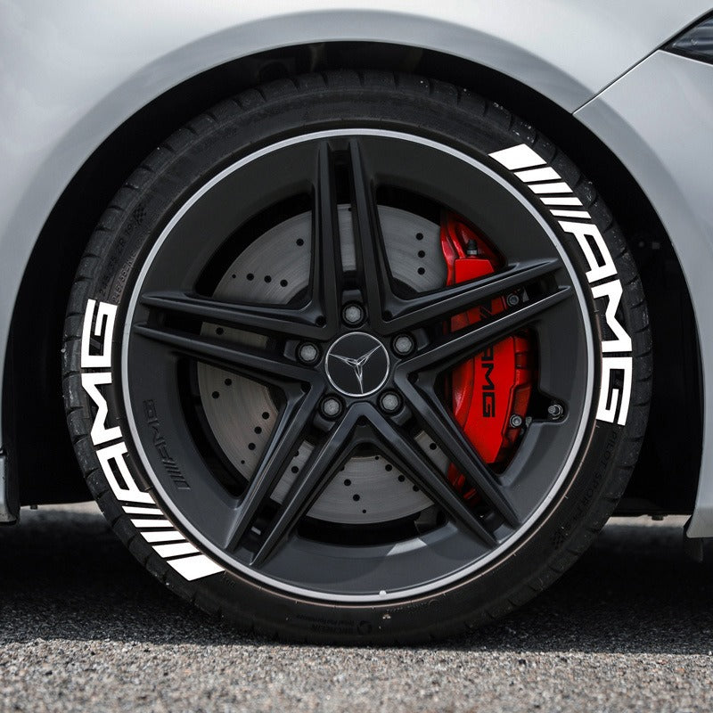 Premium 3D AMG Car Tire Sticker for Stylish Decoration
