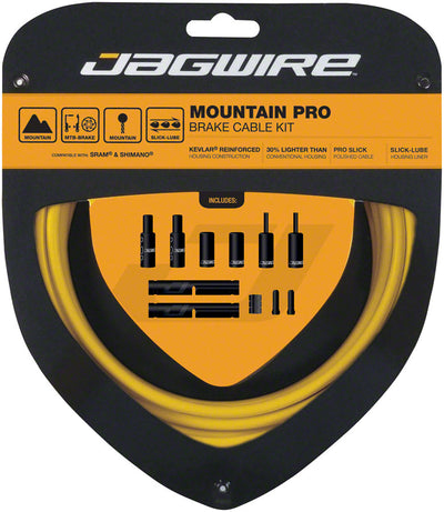 Jagwire Pro Brake Cable Kit for Mountain Bikes - Yellow