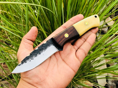 Artisan Crafted 1095 Steel Skinner Knife with Unique Handle - Korvel