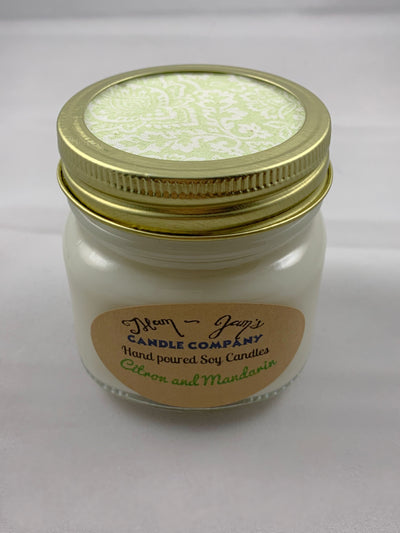Citron and Mandarin Soy Candle – Bright & Citrus Scent | Mam Jam’s - Korvel