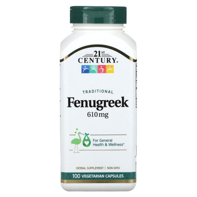 21st Century Fenugreek 610 Mg - 100 Vegetarian Capsules