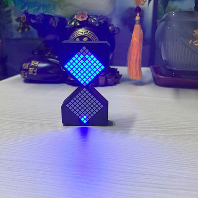 Cyber-style LED electronic sand timer: gravity-sensing, 1-30min countdown, tech decompression toy - Korvel
