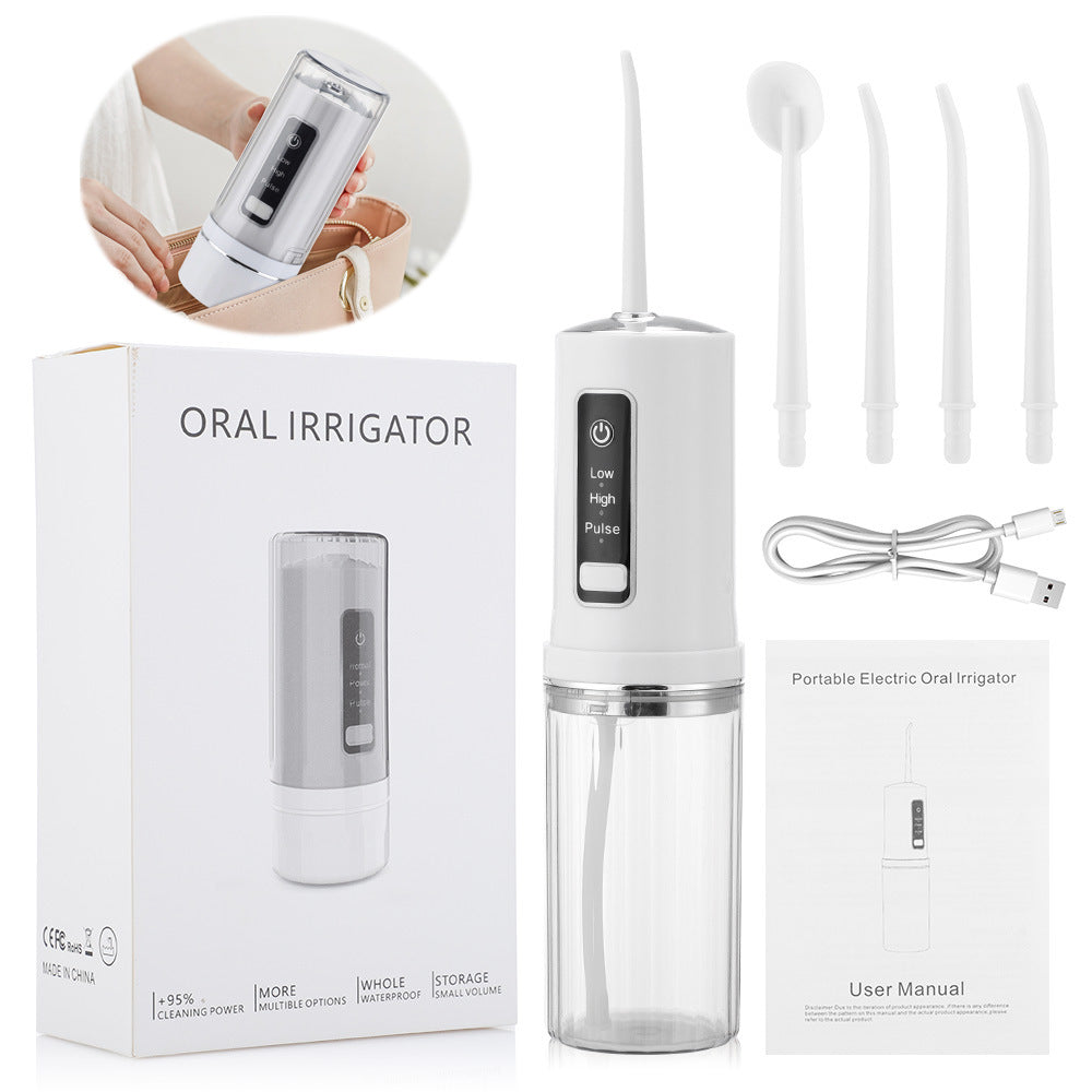 3 Gears Can Be Stored In The Tooth Rinser Household Electric Tooth Cleaner Water Floss Electric Tooth Rinser Tooth Cleaner - Korvel