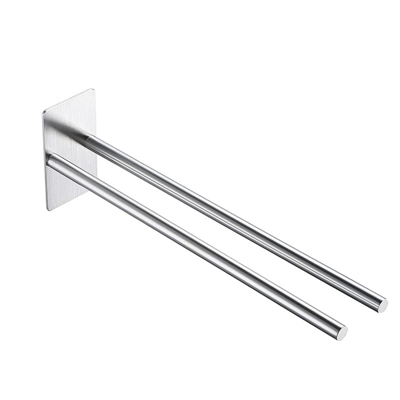 Soporte de Toalla de Acero Inoxidable Autoadhesivo - Sin Necesidad de Perforar