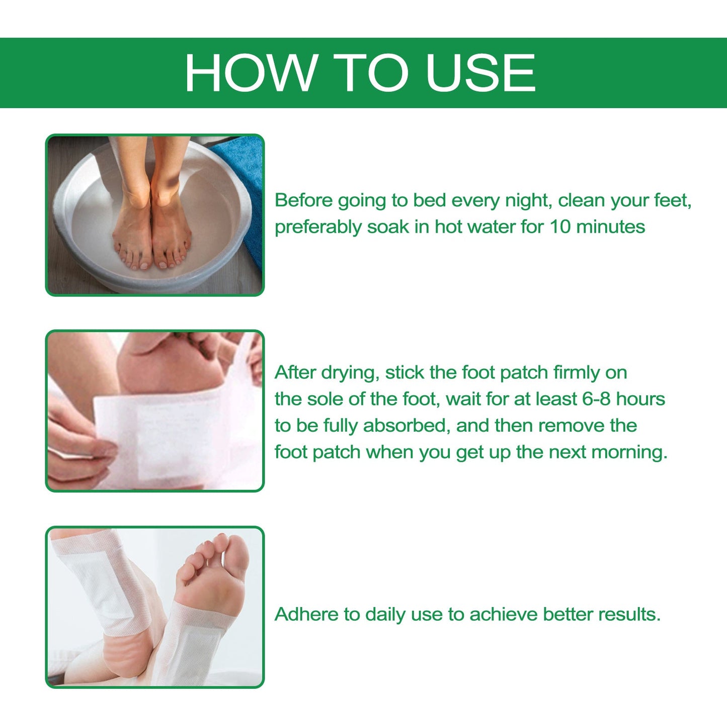 Mugwort Foot Patch with Ginger Essence for Foot Care