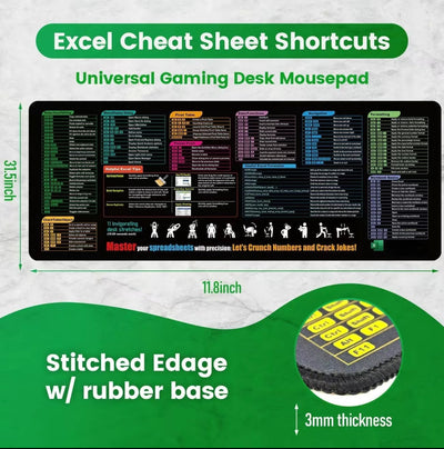 ExcelEase Desk Mat - XL Mouse Pad for Work & Study