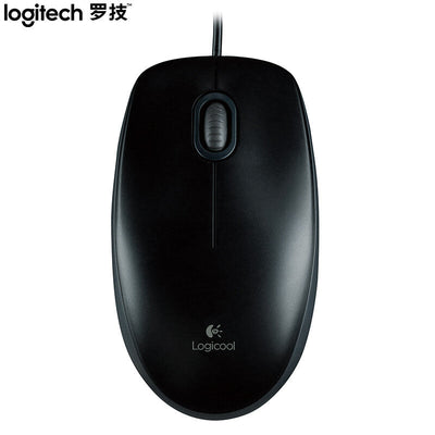 Mouse USB con cable Logitech M100r para el hogar y la oficina