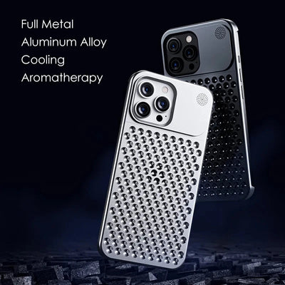 Premium Metal Cooling Phone Case for iPhone 12/13/14/15 Pro Max