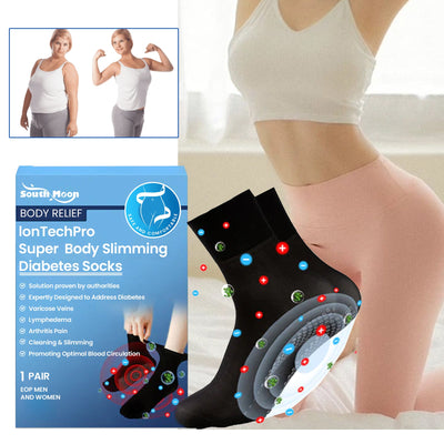 Lon Tech Pro Super Body Slimming Diabetes Socks, Breathable Soft And Comfortable Non-slip Foot Care Socks - Korvel