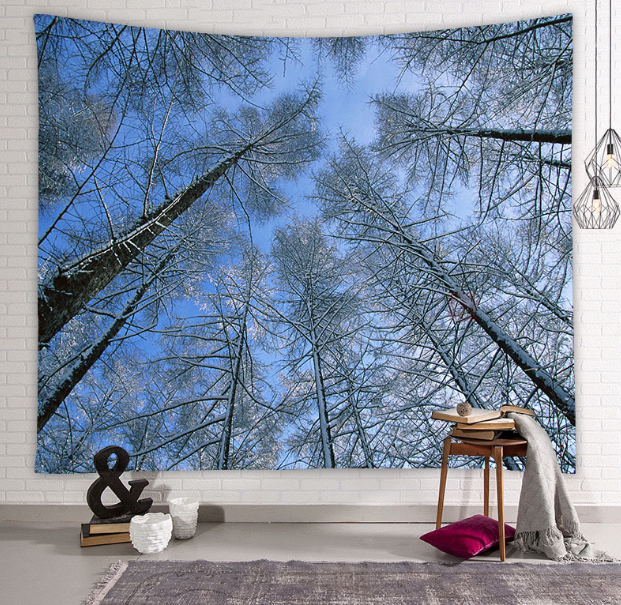Beautiful Natural Forest Printed Large Wall Tapestry Wall Art Decor - Korvel
