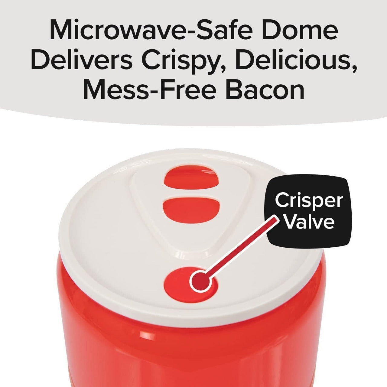 Microwave grill, bacon grill, meat plate, oven, meat box, food grade PP - Korvel