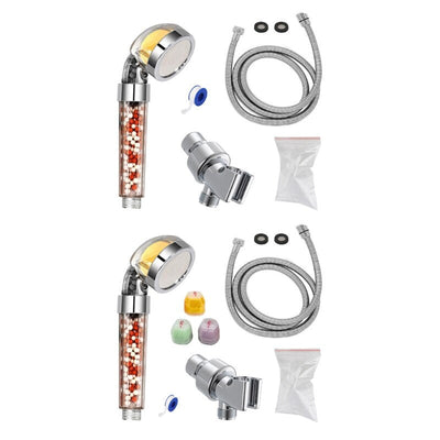 Fragrance Anion Shower Nozzle Set Adjustable Quick Connection Removable Sprinkler Basin Bathing Tub Fountain Home - Korvel