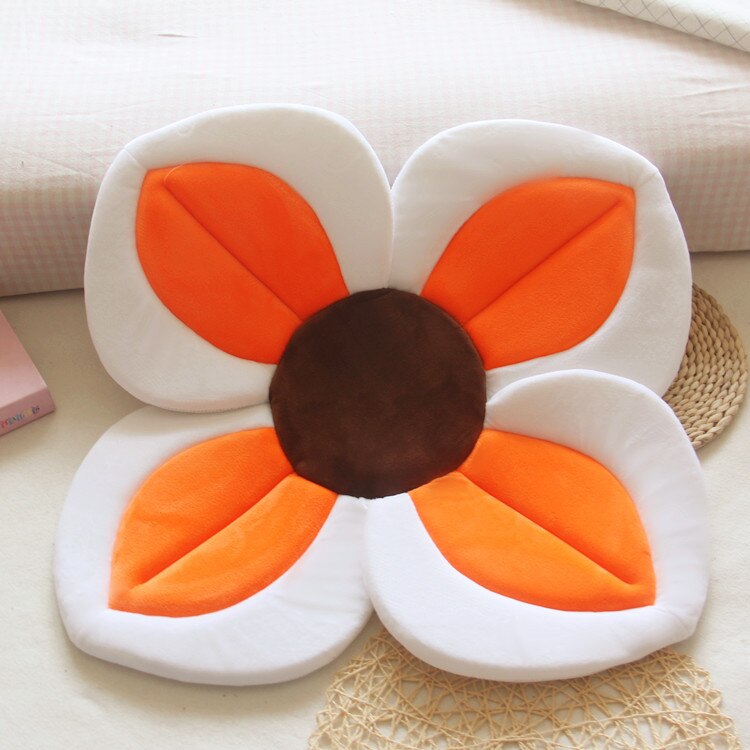 80CM Baby Bath Mat Blooming Bath Tub Flower Baby Bath Sink Safe Newborn Infant Shower Bathing Foldable Security Petal Seat Pads - Korvel