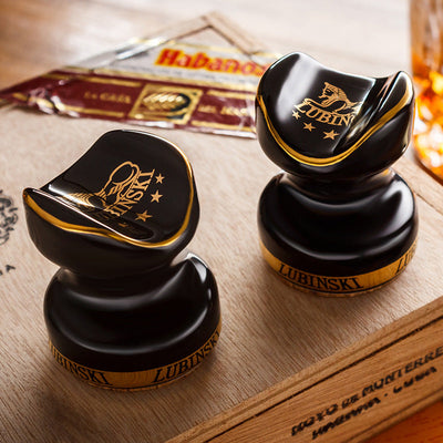Rubinsky Portable Ceramic Cigar Holder - Set of 2