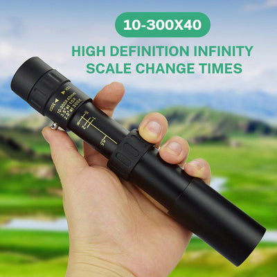 Télescope monoculaire portable HD 10-30×25 pour une utilisation en extérieur