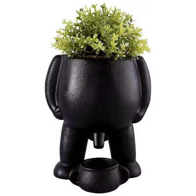 Funny Peeing Vase Planter: A Whimsical Decor Piece for Your Home or Garden. Ideal for Succulents and Makes a Great Novelty Gift! - Korvel