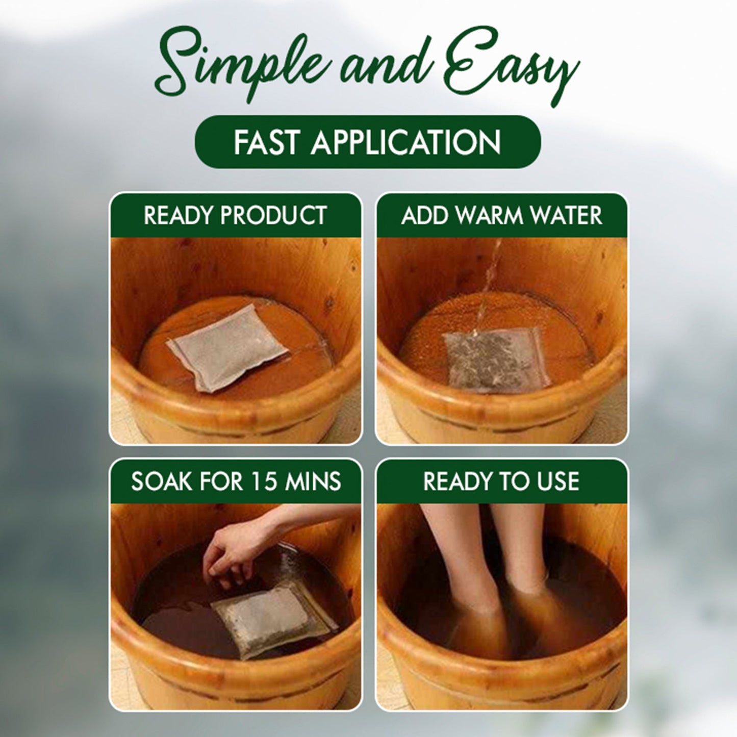 Ginger Foot Bath Pack Lymphatic Relief Muscle Soreness Slimming Foam Foot Pack To Remove Wet Cold Storm Sweat Body - Korvel
