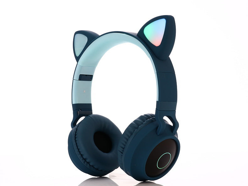 Stevvex Kids' Wireless Bluetooth Cat Ear Headphones - Pink