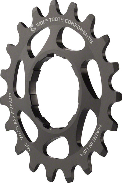 Engranaje de Aluminio de Velocidad Simple Wolf Tooth - 19t para Cadenas de 3/32"