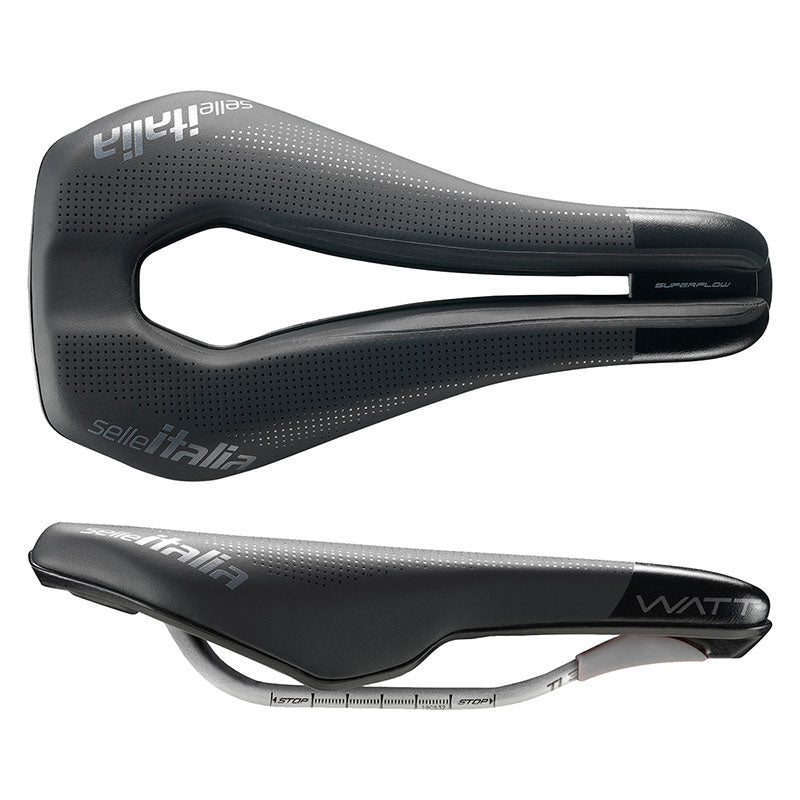 Selle Italia WATT Gel Superflow Ti316 Saddle - Black