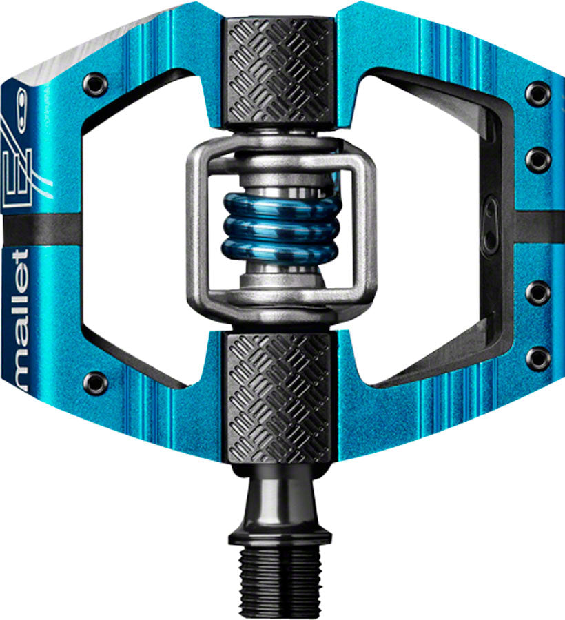 Pedales Crankbrothers Mallet Enduro - Clipless de Doble Cara de Aluminio Azul