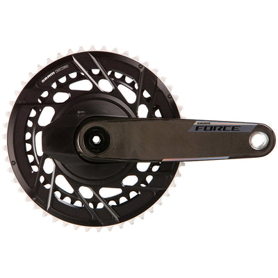 SRAM Force 2x Powermeter E1 Crankset - 12 Velocidades, 160mm, Negro