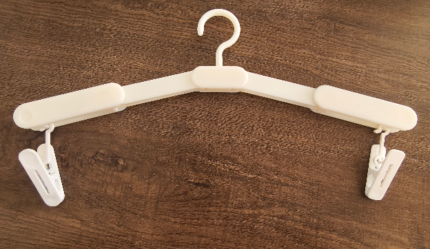 Percha Plegable de Viaje - Blanco Panza de Pez - 1 Pieza