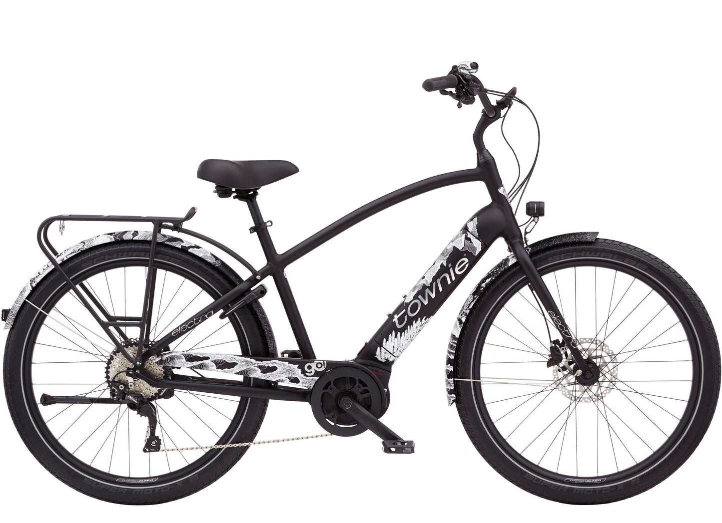 Bicicleta Eléctrica Townie Path Go! 10D Step Over - Negra