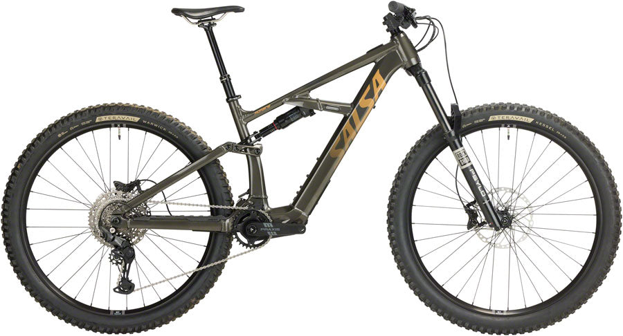 Salsa Moraine Cues 10 Ebike - 29" Aluminio Negro Café X-Large