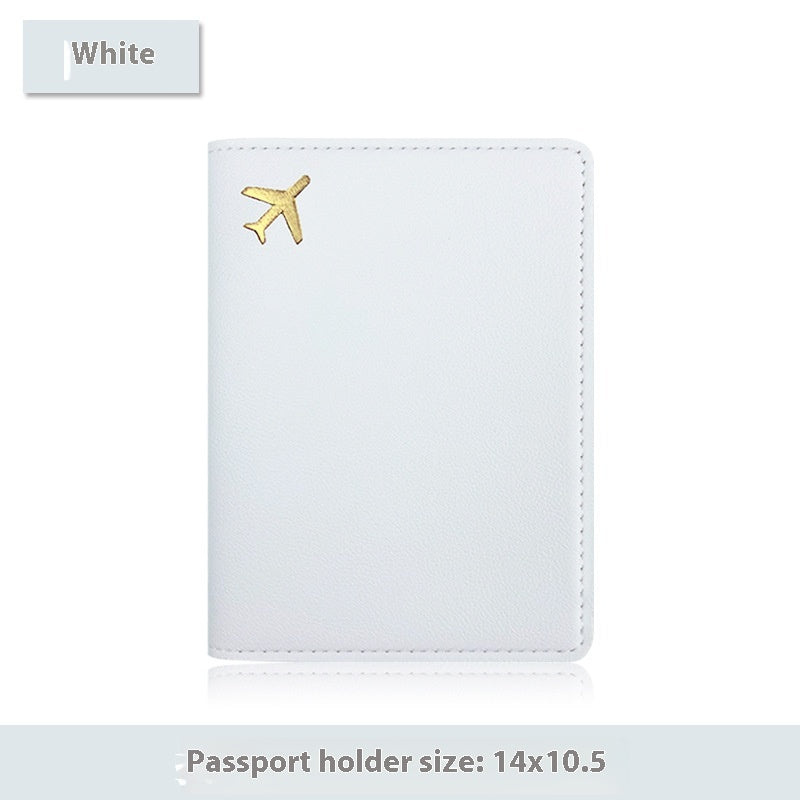 Cubierta de Pasaporte Multifuncional de PU Cuero