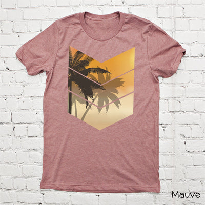 Chevron Palm Tree Tee - Korvel
