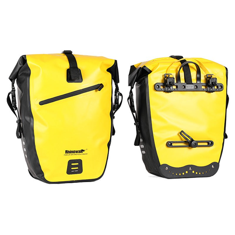 RhinowalkWaterproof Bike Bag 27L Travel Cycling Bag Basket Bicycle Rear Rack Tail Seat Trunk Bags bicycle bags & panniers - Korvel