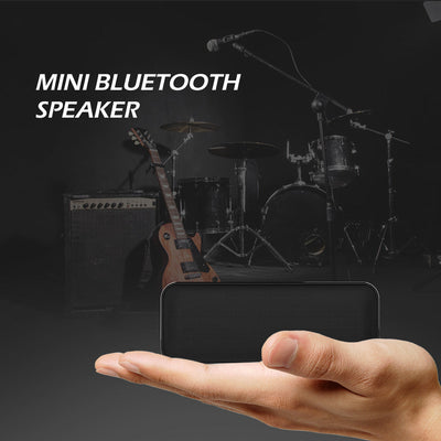 Bluetooth speaker wireless speaker square double speaker mini pocket portable metal ultra-thin exquisite bluetooth speaker - Korvel