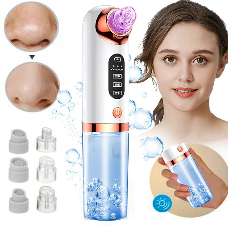 Small Bubble Beauty Instrument Household Pore Cleaning Oxygen Injection Instrument Electric Blackhead Suction Instrument - Korvel