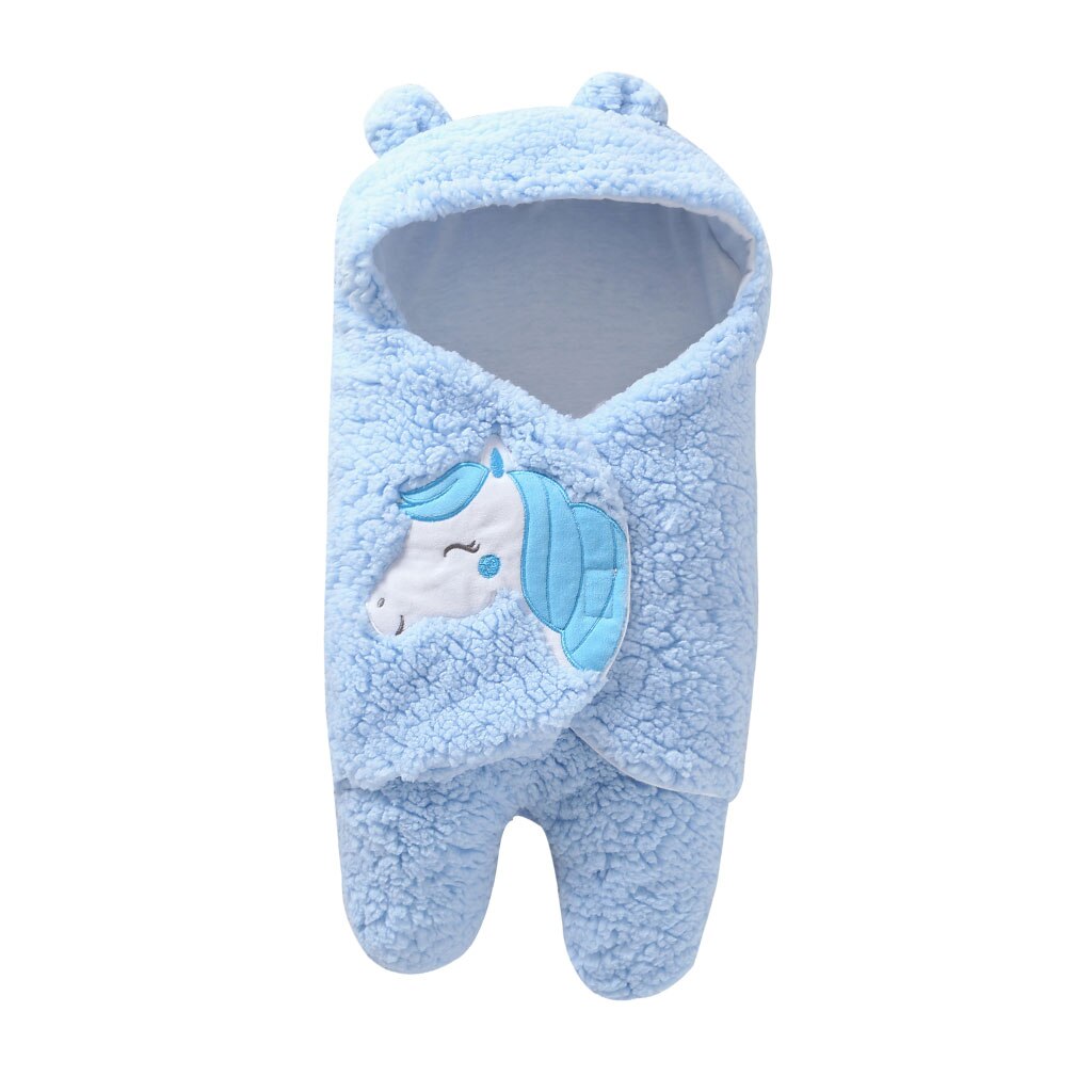 Jumpsuit en Une Pièce pour Bébé avec Couverture Chaude en Dessin Animé Mignon