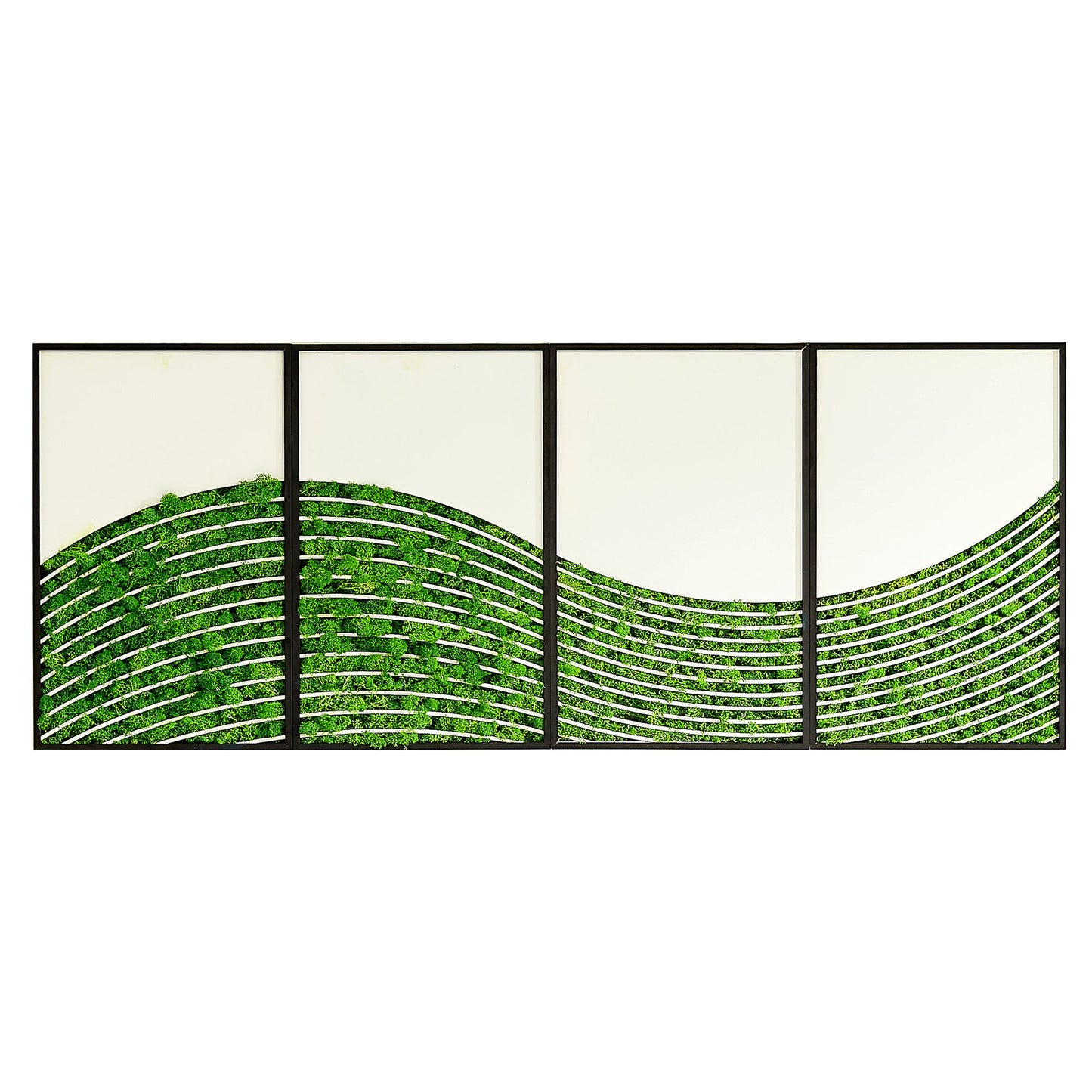 WaveMoss Metal Wall Art 4-Piece Set