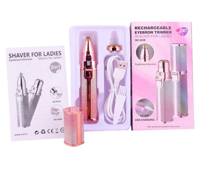 USB Charging Lady Shaver Electric Eyebrow Trimmer Shaver Facial Hair Removal Instrument - Korvel