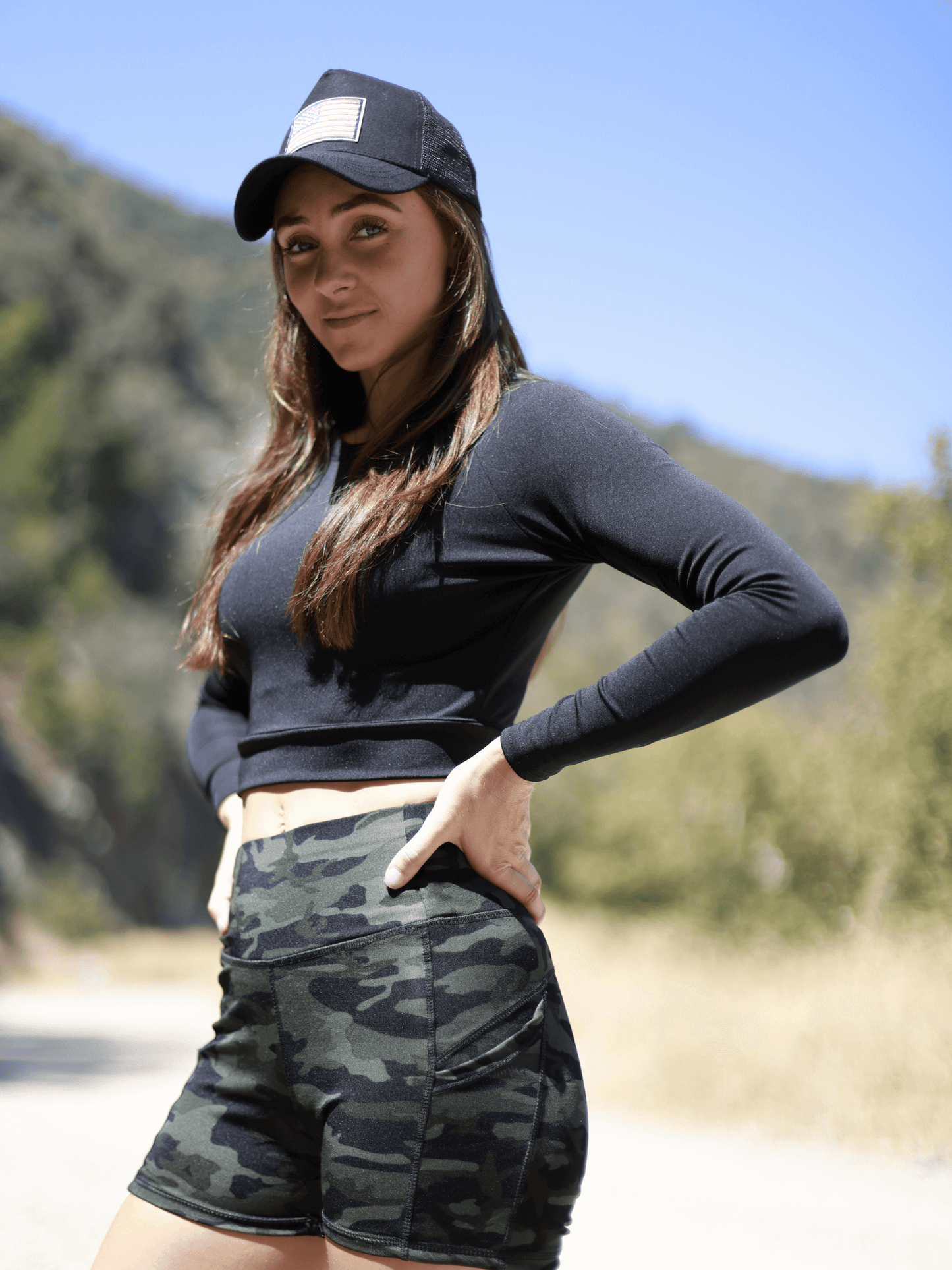 Shorts de sport taille haute JupiterGear avec poches latérales