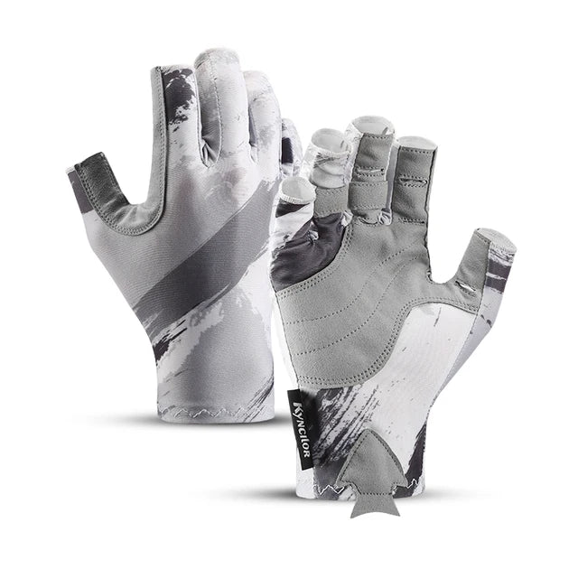 Fishing Gloves Men Women Non-slip Half-finger UV Protection Lightweight Breathable Outdoor Sport Equipment Angling Sailing Glove - Korvel