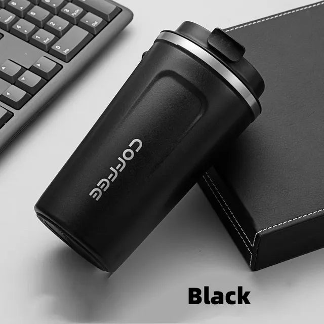 tainless Steel Coffee Cup Travel Thermal Mug Leak-Proof Thermos Bottle Tea Coffee Mug Vacuum Flask Insulated Cups - Korvel