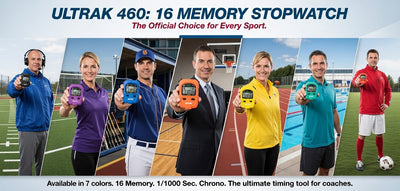 Vibrant ULTRAK 460 Stopwatch Set - Six Colorful Timers