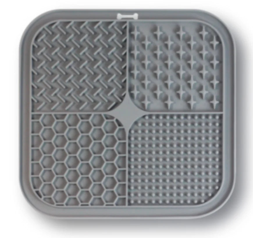 Pet Licking Mat Silicone Pet Food Suction Cup Licking Mat Slow Feeding Mat Anti-choking Slow Food Basin - Korvel